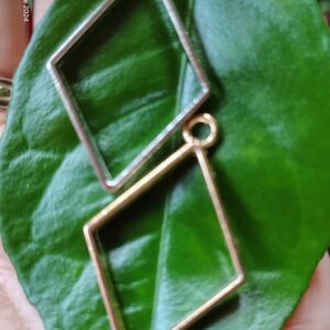 Diamond Shape Bezels Pendant